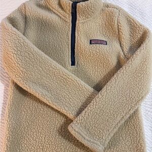 Vineyard Vines Cream Sherpa Jacket